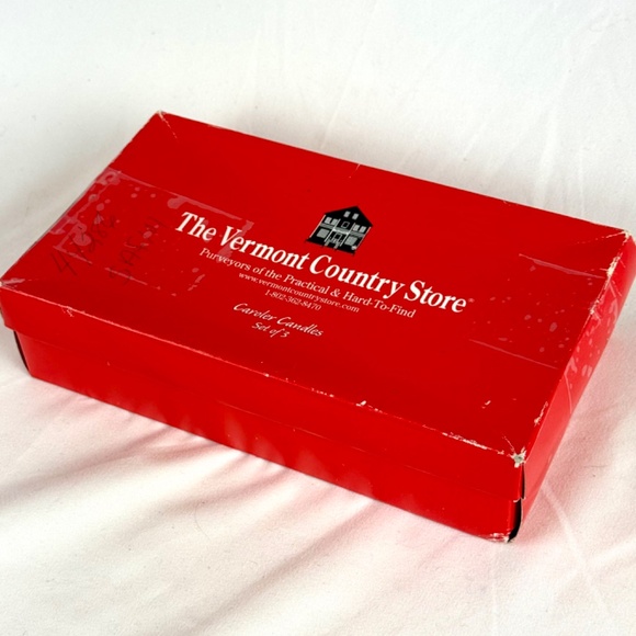 New in Box Vermont Country Store 3 Caroler Candles Retro 1960s Christmas - Picture 8 of 10